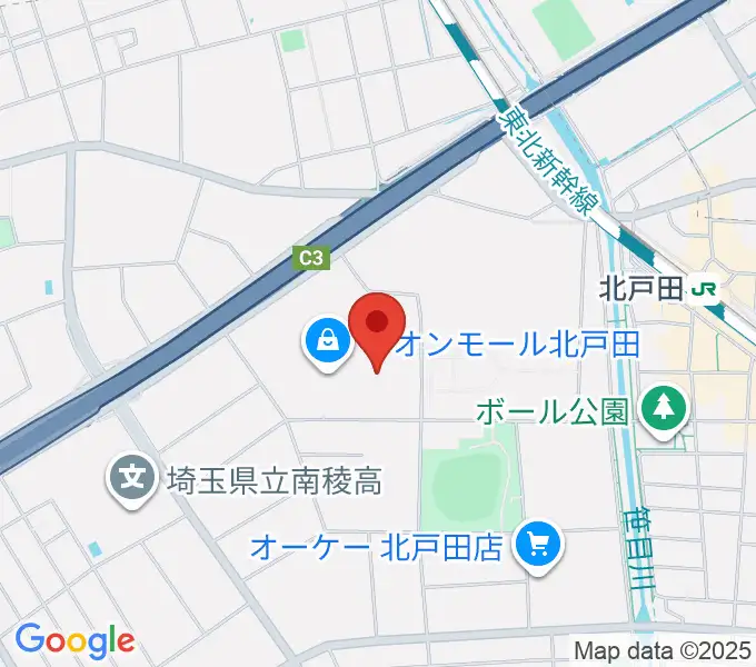山野楽器 イオンモール北戸田店の地図