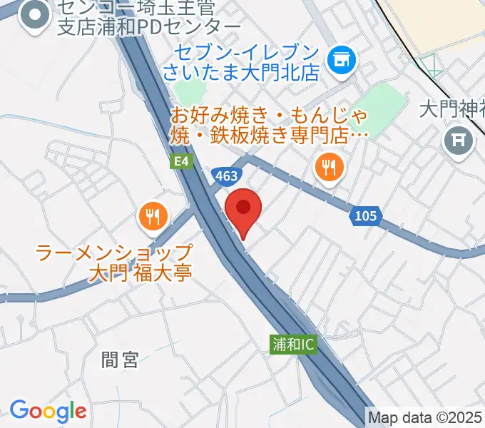 Y.K PIANO FACTORYの地図