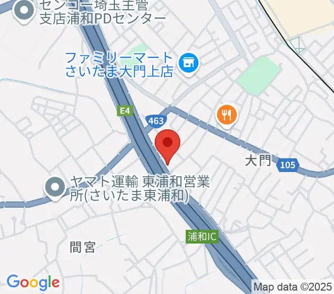 Y.K PIANO FACTORYの地図
