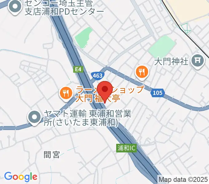 Y.K PIANO FACTORYの地図
