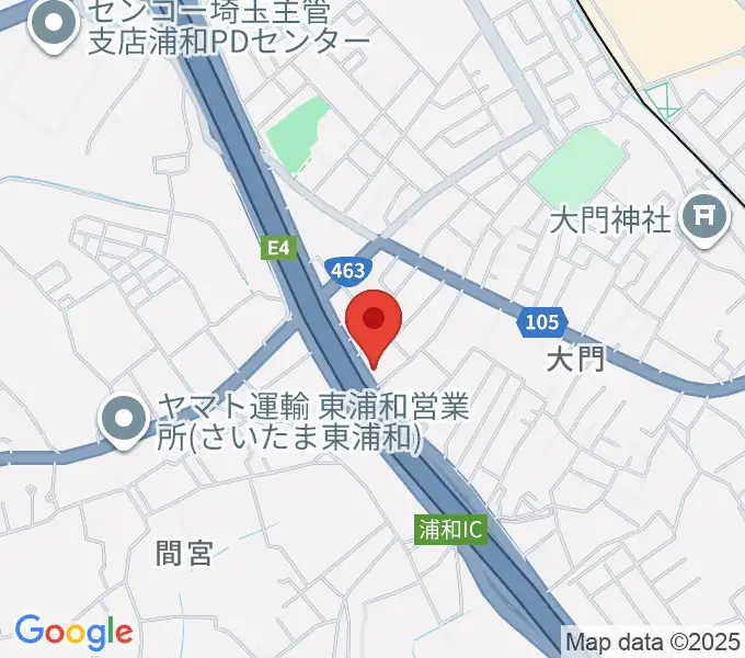 Y.K PIANO FACTORYの地図