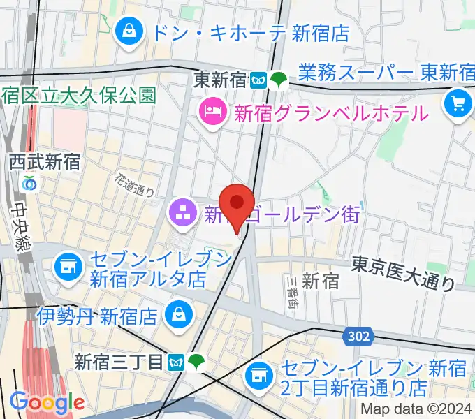 ヒルバレースタジオの地図