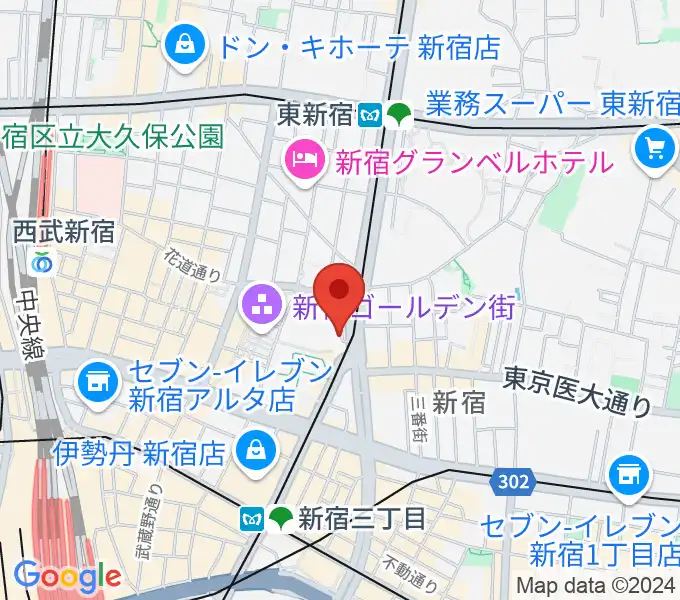 ヒルバレースタジオの地図