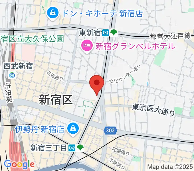 ヒルバレースタジオの地図
