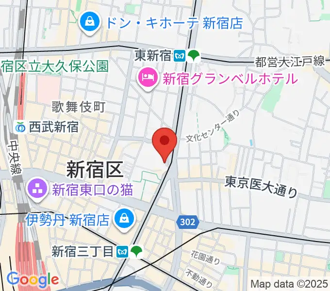 ヒルバレースタジオの地図