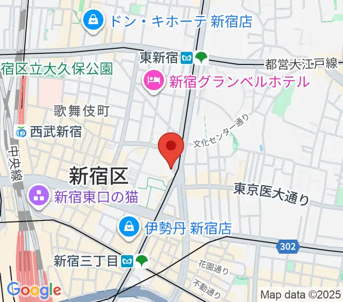 ヒルバレースタジオの地図