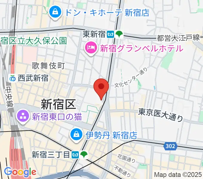 ヒルバレースタジオの地図