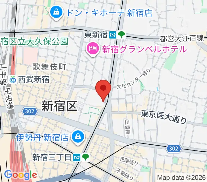ヒルバレースタジオの地図