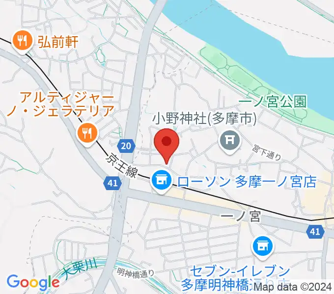 バグパイプ販売店 Dスローの地図