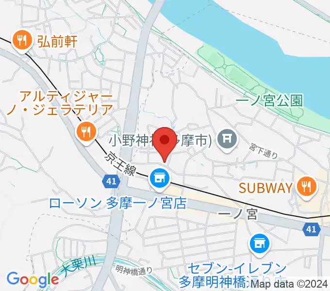 バグパイプ販売店 Dスローの地図