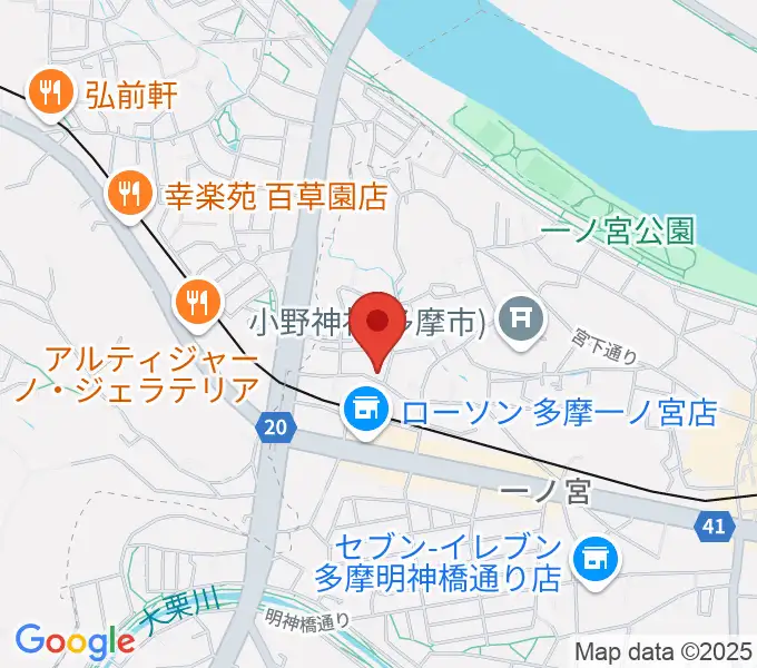 バグパイプ販売店 Dスローの地図