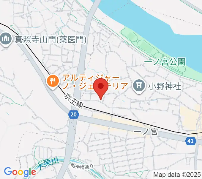 バグパイプ販売店 Dスローの地図