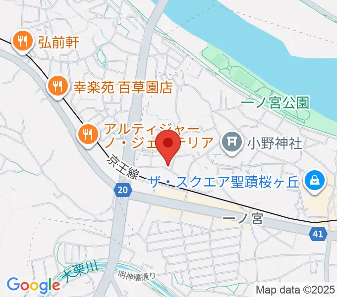 バグパイプ販売店 Dスローの地図