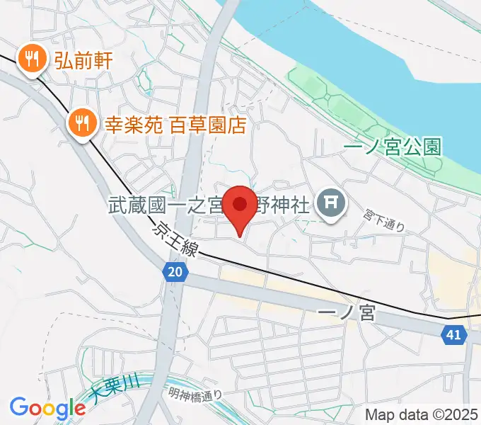 バグパイプ販売店 Dスローの地図