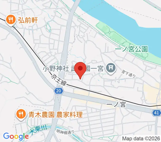 バグパイプ販売店 Dスローの地図