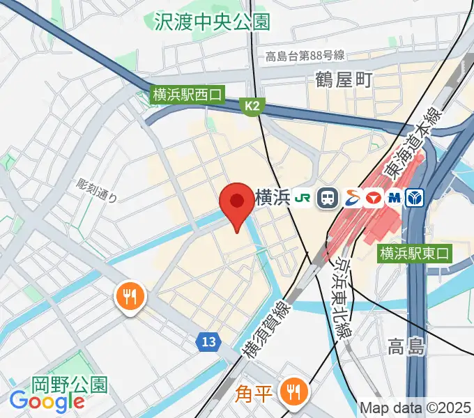 タワーレコード横浜ビブレ店の地図