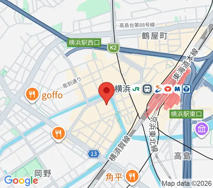 タワーレコード横浜ビブレ店の地図