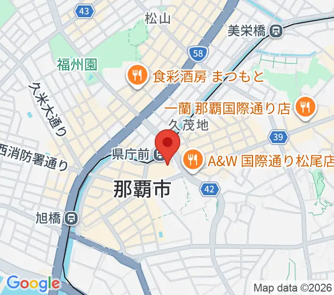 タワーレコード那覇店の地図