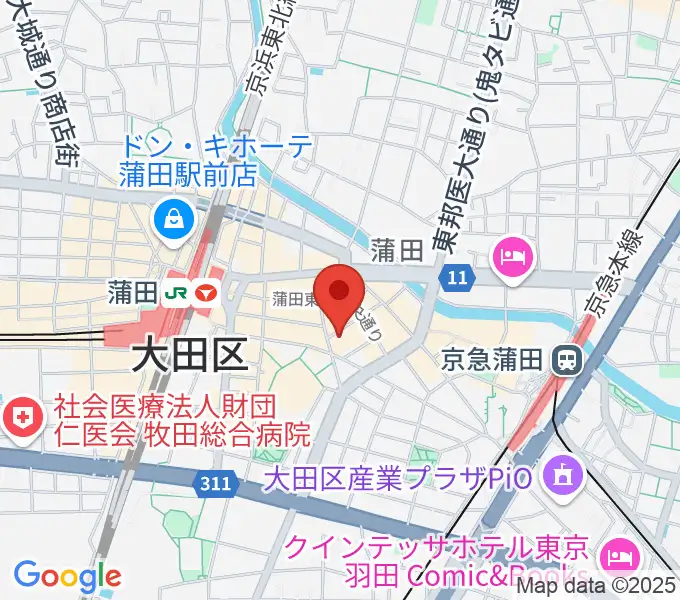 ジェイコブ音楽教室の地図
