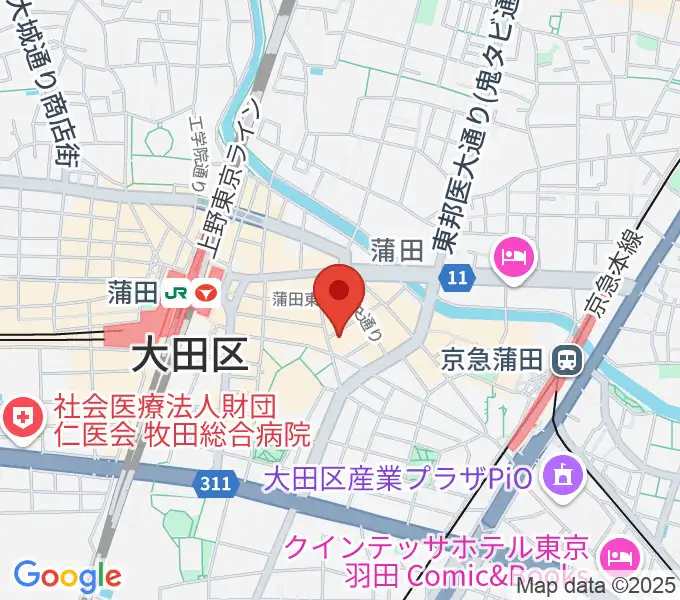 ジェイコブ音楽教室の地図