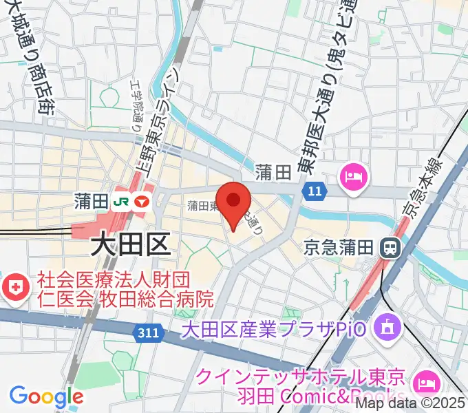 ジェイコブ音楽教室の地図
