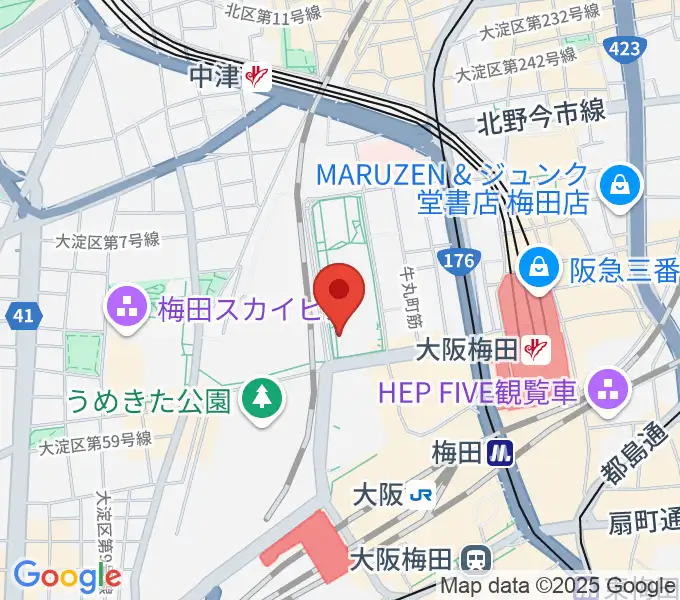 島村楽器 グランフロント大阪の地図