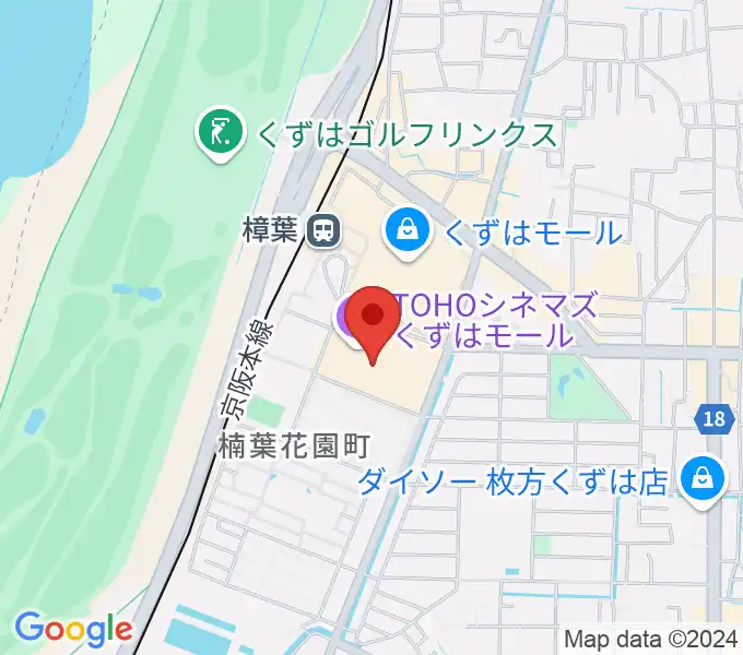 島村楽器 くずはモール店の地図