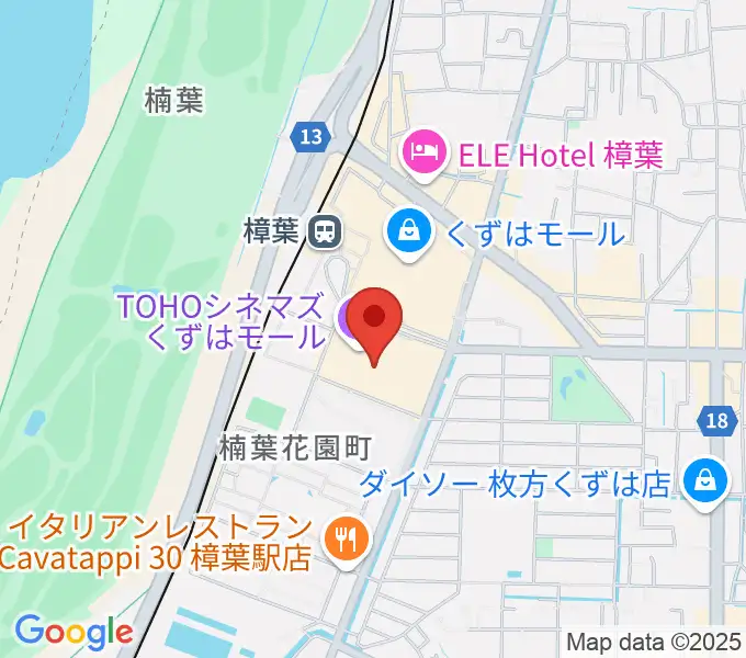 島村楽器 くずはモール店の地図
