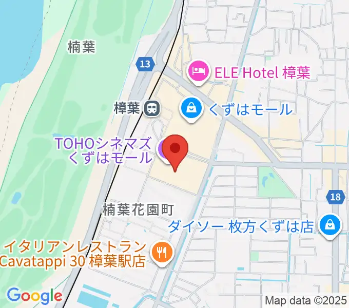 島村楽器 くずはモール店の地図