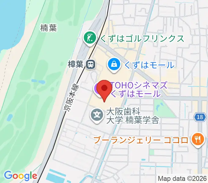 島村楽器 くずはモール店の地図