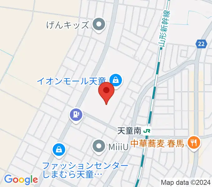 島村楽器 イオンモール天童店の地図