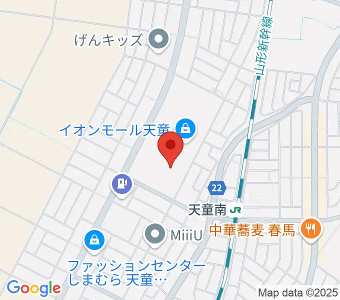 島村楽器 イオンモール天童店の地図