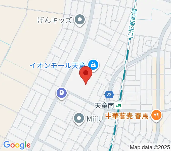島村楽器 イオンモール天童店の地図