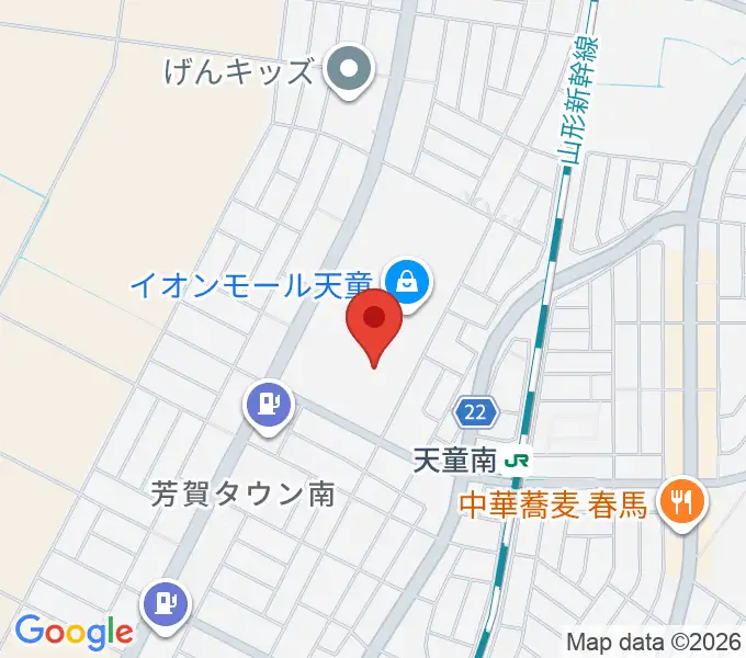 島村楽器 イオンモール天童店の地図