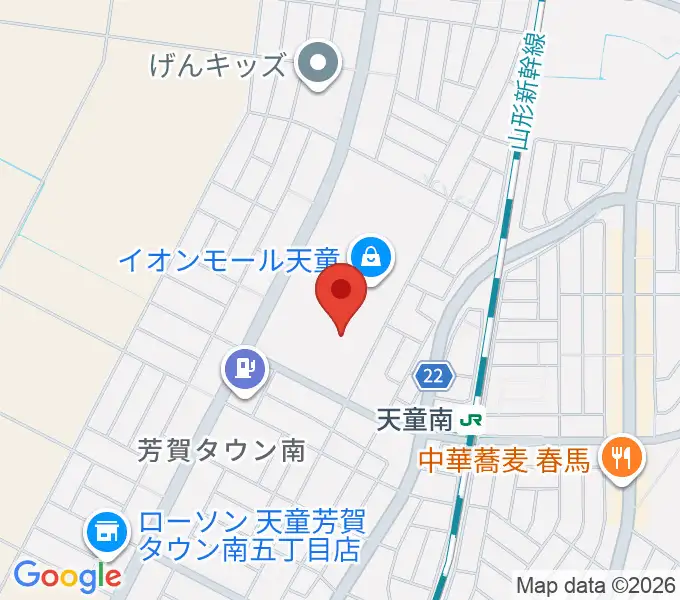 島村楽器 イオンモール天童店の地図