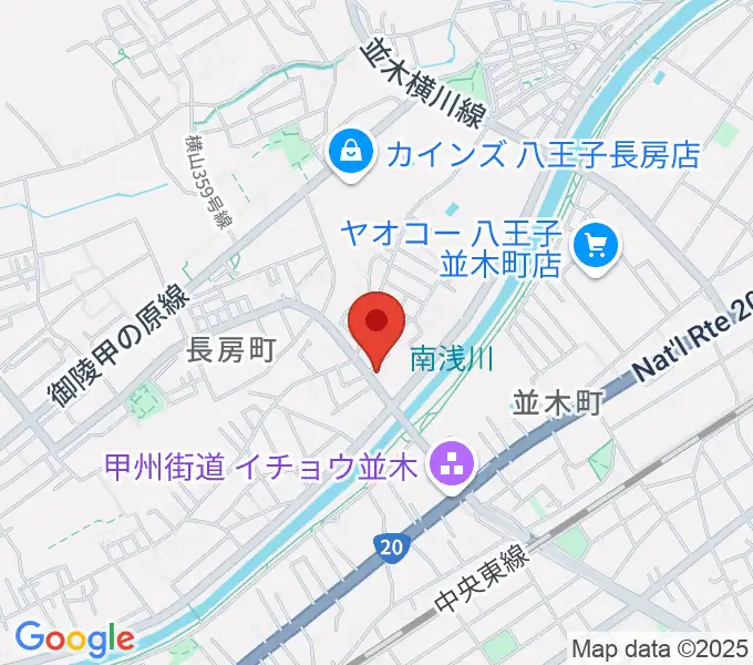 スタジオカンボの地図