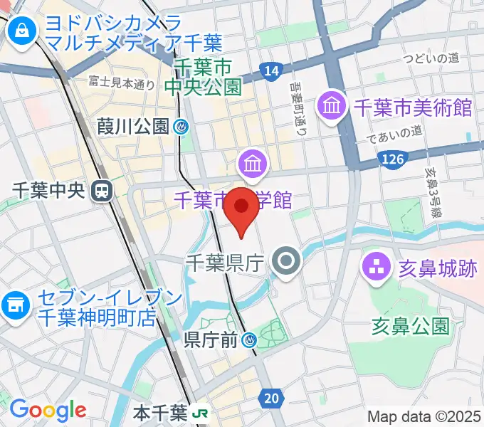 千葉県教育会館の地図