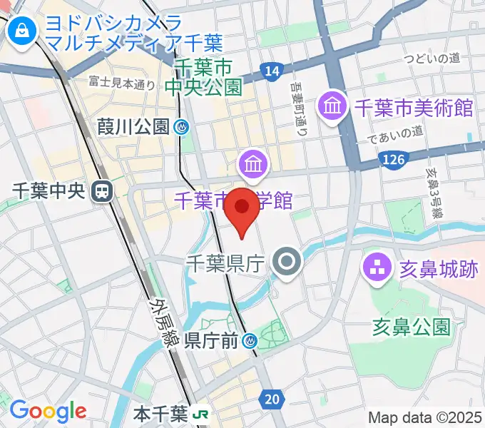 千葉県教育会館の地図