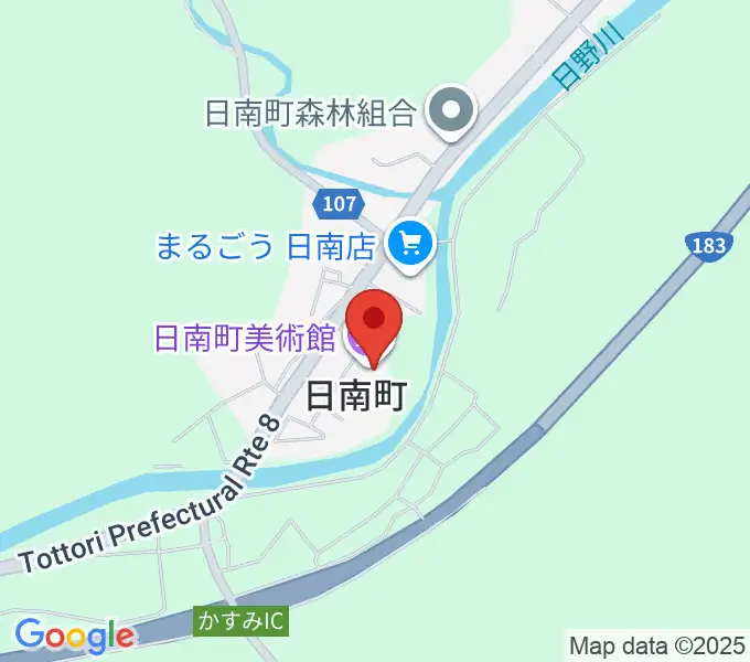 日南町総合文化センターさつきホールの地図