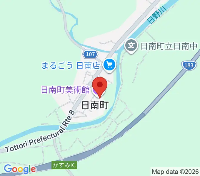 日南町総合文化センターさつきホールの地図