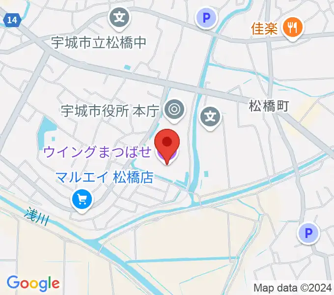 ウイングまつばせの地図