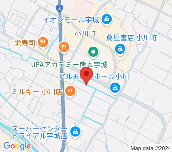 小川総合文化センター ラポートの地図