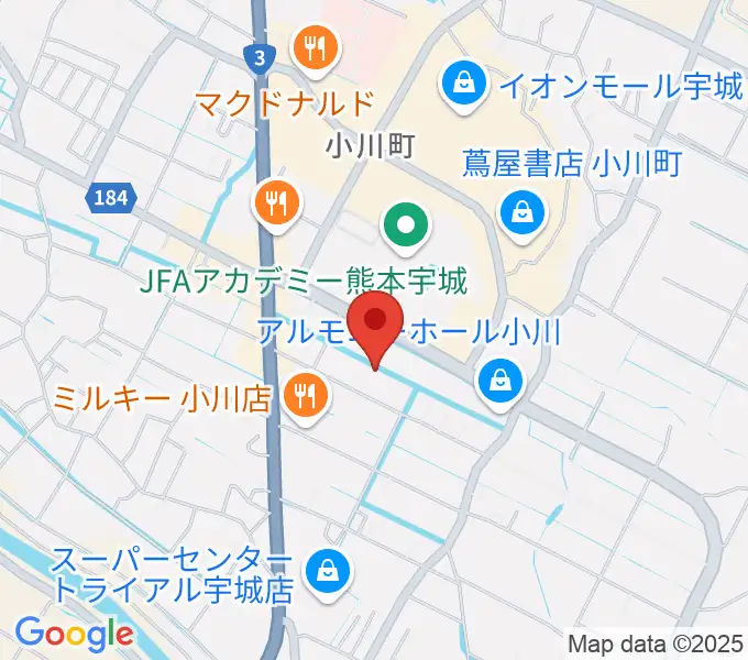 小川総合文化センター ラポートの地図