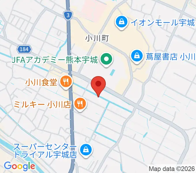 小川総合文化センター ラポートの地図