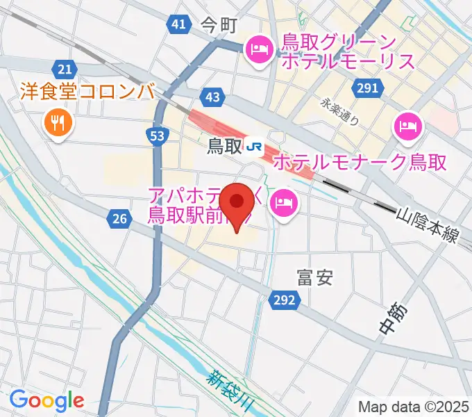 鳥取県立生涯学習センター 県民ふれあい会館の地図