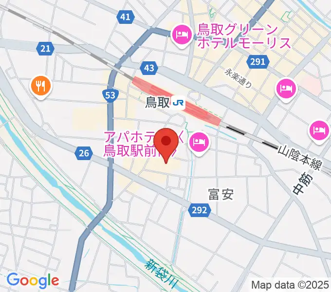 鳥取県立生涯学習センター 県民ふれあい会館の地図