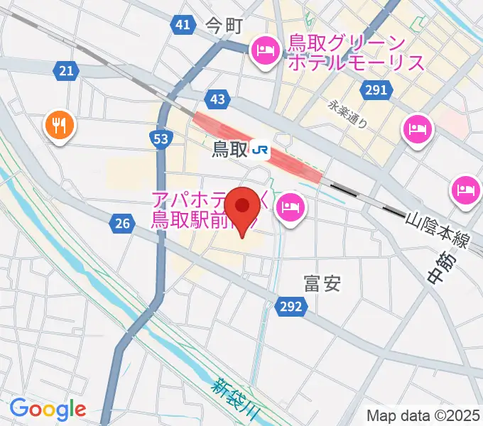 鳥取県立生涯学習センター 県民ふれあい会館の地図
