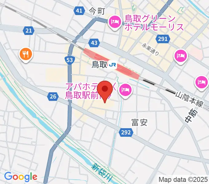 鳥取県立生涯学習センター 県民ふれあい会館の地図