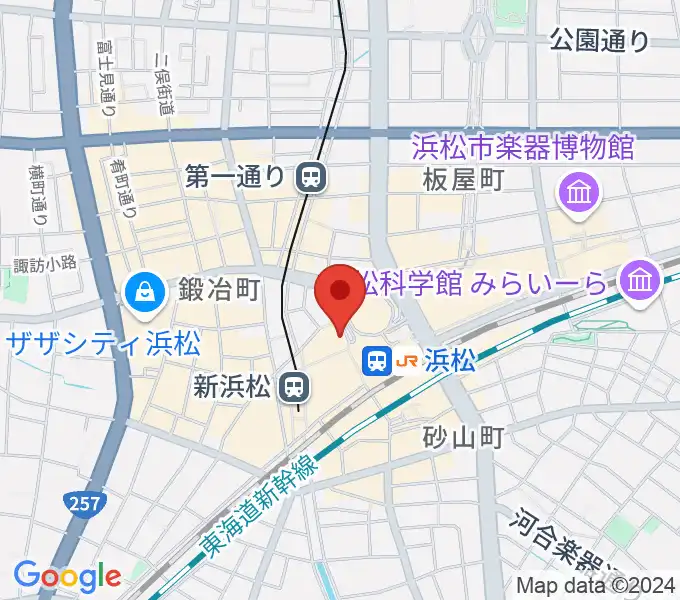 えんてつホールの地図