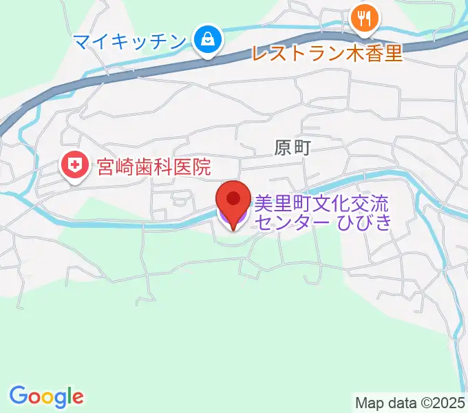 美里町文化交流センターひびきの地図